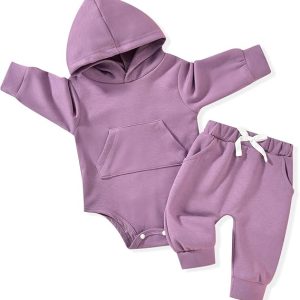 Toddler Baby Girl Clothes Cute 3D Floral Infant Long Sleeve Sweathsirt Fall Winter Outfits Kids Pullover Pants Set